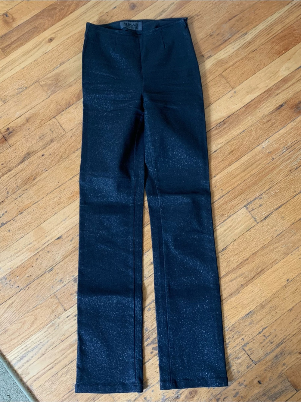 Vintage Versace Jeans black jeans with glitter size small or XS